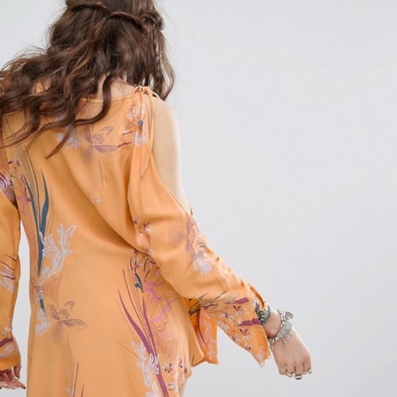 Free People Clear Skies Orange Dress - Picture 5 of 8